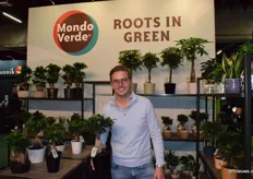 Kees Bakker van Mondo Verde zat tussen de tropische kamerplanten en bonsai’s tijdens de Royal FloraHolland Trade Fair